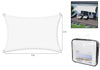 Vela Tenda Rettangolare Parasole Protezione Sole Ombra Giardino 2x3mt Bianca 017034