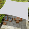 Vela Tenda Quadrata Parasole Protezione Sole Ombreggiatura Giardino 3x3mt Bianca 017035