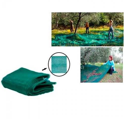 Set 3pz Rete Per Raccolta Olive Frutta Piantagioni 4x6mt Resistente Durevole Verde 222272