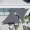 Vela Tenda Triangolare Parasole Protezione Sole Ombra Giardino 5x5x5 Mt Grigio 222570