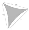 Vela Tenda Triangolare Parasole Protezione Sole Ombra Giardino 5x5x5 Mt Grigio 222570