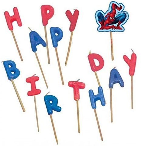 CANDELE HAPPY BIRTHDAY TEMA SPIDER MAN