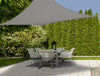 Vela Tenda Quadrata Parasole Protezione Sole Ombreggiatura Giardino 3x3mt Grigio 222584