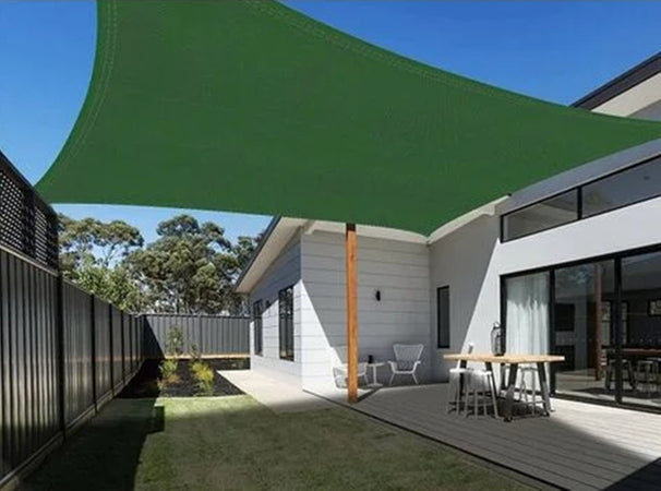 Vela Tenda Quadrata Parasole Protezione Sole Ombreggiatura Giardino 3x3mt Verde 017032