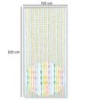 Tenda Moschiera Con Fili Perline Decoro Multicolore In Pvc 100x220cm Tpl04 017336