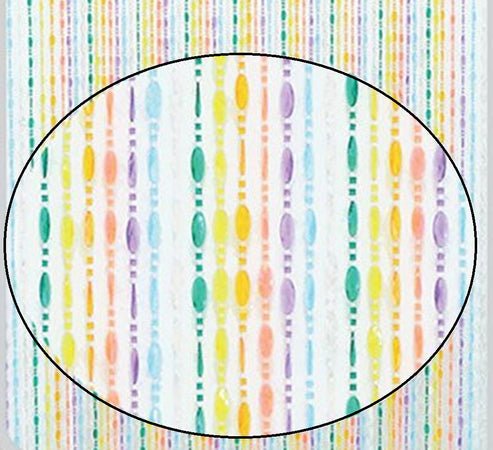 Tenda Moschiera Con Fili Perline Decoro Multicolore In Pvc 140x230cm Tpl20 017338