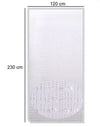 Tenda Moschiera Antimosche Con Fili Perline Trasparente In Pvc 120x230cm Tpl46 017340