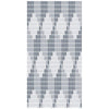 Tenda Moschiera Con Piastrine Bicolore Bianco-grigia In Pvc 120x230cm Tpl71 017346