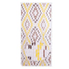 Tenda Moschiera Con Piastrine In Pvc Decoro Rombo Marrone 140x230cm Tpl25 017392
