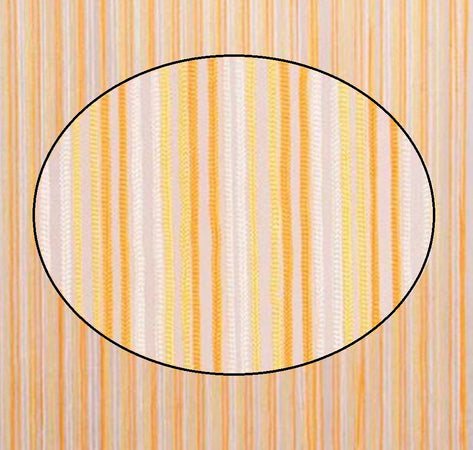 Tenda Moschiera Antimosche Con Cordoncino Bicolore Arancio Bianco 120x230 Cm Tpl86 017395