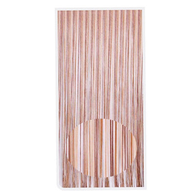 Tenda Moschiera Antimosche Con Corde Cordoncino Bicolore Noce 120x230 Cm Tpl85 017394