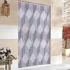 Tenda Moschiera Con Piastrine Bicolore Bianco-grigia In Pvc 100x220 Cm Tpl70 017390