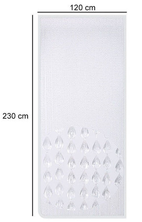 Tenda Moschiera Antimosche Con Perline Grandi Trasparente In Pvc 120x230cm Tpl73 017399