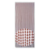 Tenda Moschiera Antimosche Con Perline Grandi Marrone In Pvc 120x230cm Tpl74 017400