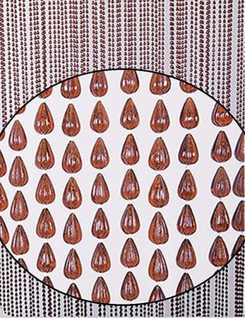 Tenda Moschiera Antimosche Con Perline Grandi Marrone In Pvc 120x230cm Tpl74 017400