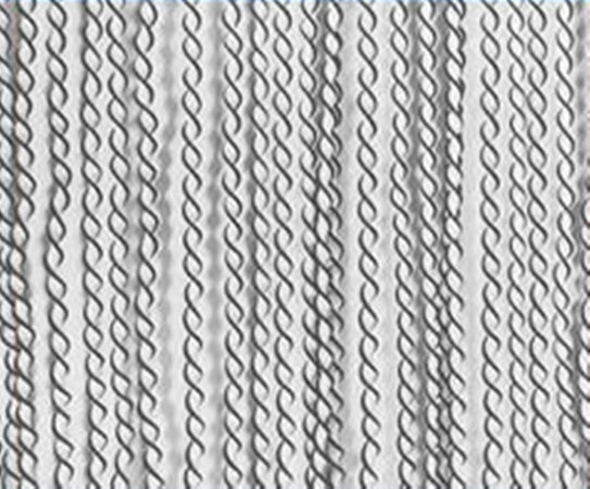 Tenda Moschiera Antimosche A Fili Torciglione In Gomma Grigia 120x230 Cm Tpl88 025479