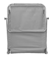 Lettino Con Tettuccio Parasole Grigio Sdraio Prendisole 187x55x24 Cm Pieghevole 281019