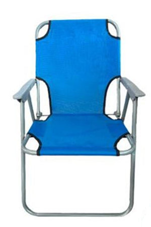 Sedia Sdraio Pieghevole Campeggio Spiaggia Relax In Tessuto Oxford 52x63x74.5cm 350017