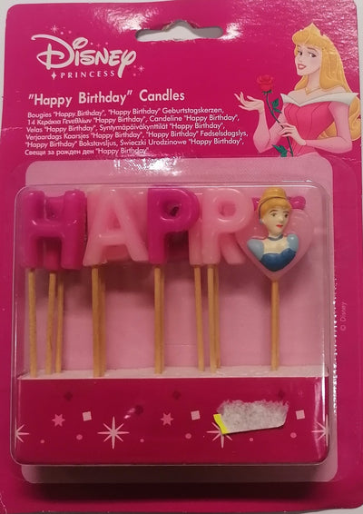 CANDELE HAPPY BIRTHDAY TEMA PRINCIPESSA AURORA