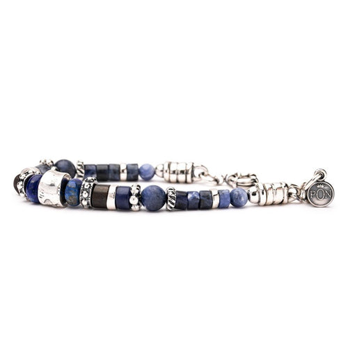 Portonovo Bracciale Uomo con Sodalite e Bronzite