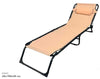 Lettino Prendisole Sdraio Senza Parasole In Textilene Crema Reclinabile Giardino 483009
