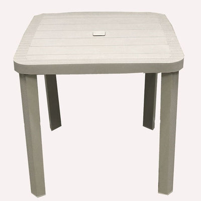 Tavolo Quadrato Da Giardino Avana 80x80cm In Plastica Arredo Spazio Esterno 008006