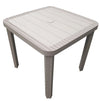 Tavolo Quadrato Da Giardino Avana 80x80cm In Plastica Arredo Spazio Esterno 008006