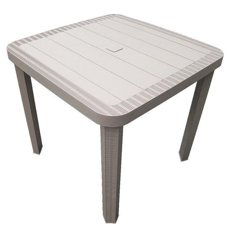 Tavolo Quadrato Da Giardino Avana 80x80cm In Plastica Arredo Spazio Esterno 008006