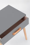 Comodino Ordinary per camera, Gambe In Legno Di Pino, Pannelli In Mdf, Cassetti In Legno Di Paulonia