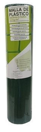 Set 3pz Rotolo Rete Di Plastica Verde Maglia Quadra 10x10mm 0.5x5mt Recinzione 219380