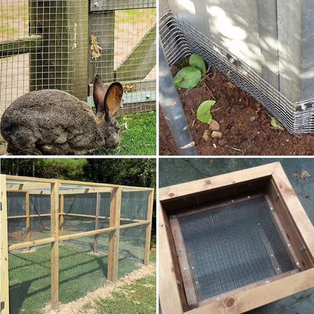 Set 3pz Rete Metallica Zincata 1x3mt Recinzione Protezione Alberi Giardino Animali 020249
