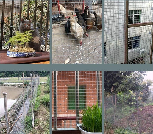 Set 3pz Rete Metallica Zincata 1x3mt Recinzione Protezione Alberi Giardino Animali 020249