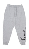 KARL KANI Pantalone Tuta Felpato Uomo Signature Retro Sweatpants Ash Grey da uomo