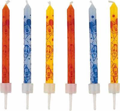 12 CANDELE TEMA TOPOLINO 6CM