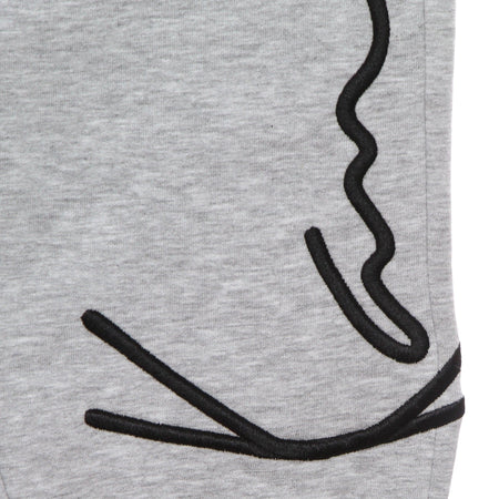 KARL KANI Pantalone Tuta Felpato Uomo Signature Retro Sweatpants Ash Grey da uomo