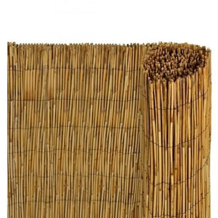 Set 2pz Arella Con Cannette In Bambu' 100x300cm Canniccio Ombra Recinzione Giardino 03775
