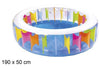 Piscina Rotonda Gigante Motivo Arcobaleno Multicolore 190 X 50 Cm Gonfiabile 016091