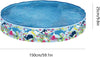 Piscina Rotonda 150x25 Cm Motivo Fondo Del Mare Per Bambini Giardino Estate 016093