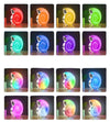 Cassa Speaker Bluetooth Bt Lampada Led Rgb Conchiglia Con Orologio Display Sveglia