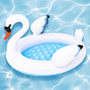 Piscina Gonfiabile Per Bambini Forma Cigno 108x95x65cm Giardino Divertimento 016147