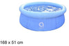 Piscina Anello Gonfiabile Per Famiglia 168x51cm Fuori Terra Esterni Cortile 016179