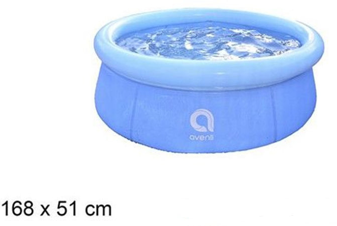Piscina Anello Gonfiabile Per Famiglia 168x51cm Fuori Terra Esterni Cortile 016179