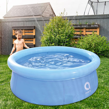Piscina Anello Gonfiabile Per Famiglia 168x51cm Fuori Terra Esterni Cortile 016179