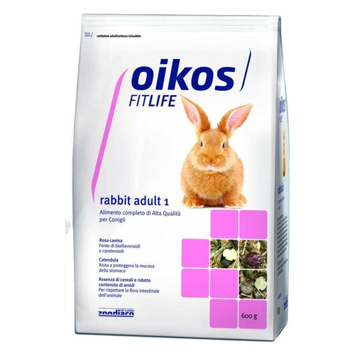 Oikos Fitlife Rabbit Adult 1 mangime per conigli 600 gr