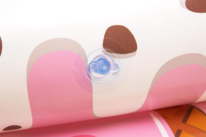 Piscina Gonfiabile Tonda A 3 Anelli Design Gelato Con Panna Per Bambini 160x38cm 016173