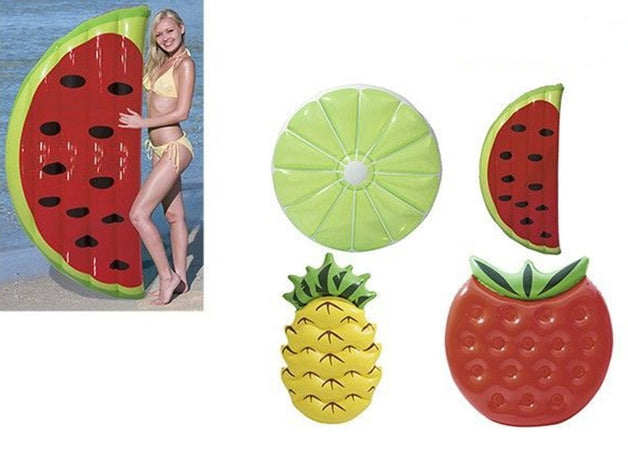 Materasso Gonfiabile Mare Design Frutta Assortita Ananas Fragola Anguria Lime 016127