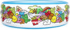Piscina Gonfiabile 3 Anelli Per Bambini Con Personaggi Frutti Piante 152x51cm 016156
