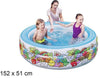 Piscina Gonfiabile 3 Anelli Per Bambini Con Personaggi Frutti Piante 152x51cm 016156