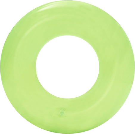 Salvagente Gonfiabile Trasparente Colorato Ciambella Per Bambini Anello ø51cm 016136