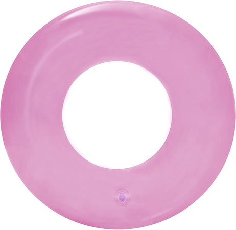Salvagente Gonfiabile Trasparente Colorato Ciambella Per Bambini Anello ø51cm 016136